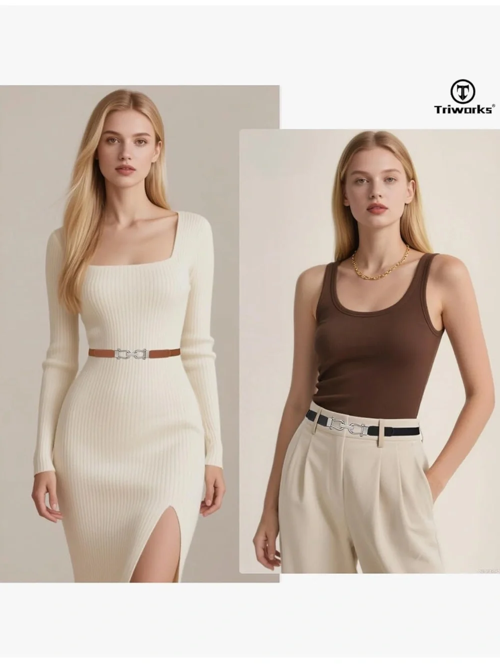 Women's Adjustable Clip-End Belts